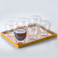 Nowa żaroodporna szklanka z podwójną ścianką piwo Espresso zestaw filiżanek do kawy ręcznie robiona kufel do piwa szklanka do herbaty kieliszek do whisky kubki do napojów 2